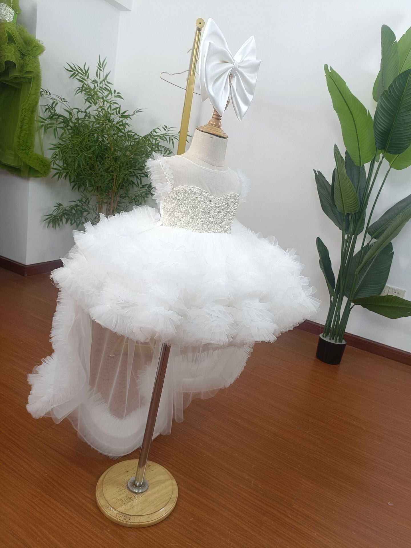 Fairy Mori Style Small Trailing Host Model Catwalk Runway Children's Dress