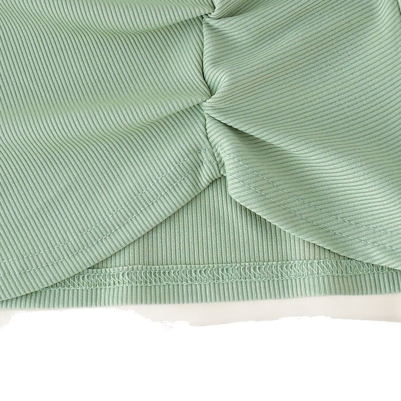 Girls' Sling Green Dress Summer