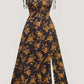 Waist-tight Floral Slimming Sling Dress