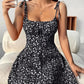 Sweet Waist Trimming A- Line Western Style Slimming Casual Dress