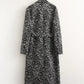 Style Retro Zebra Print Loose Coat
