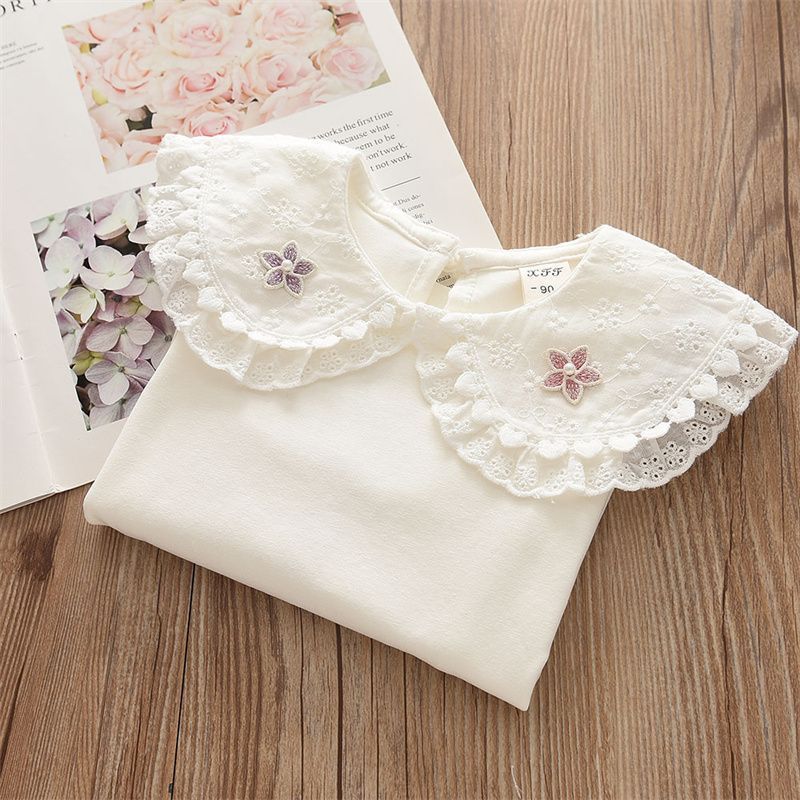 Chemise à manches longues pour fille, printemps et automne