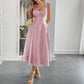 Elegant Graceful Strap Jacquard Maxi Dress Women's Clothing