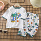 Children's Cotton Homewear Suit Long-sleeve Air Conditioning Clothes