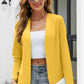 Slim-fit Long Sleeve Pure Color All-matching Collarless Cardigan Small Suit Coat Shawl
