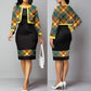 Plus Size Women's Vest Dress Cardigan Jacket Two-piece Set