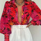 New Print Women's Fashion Button Shirt