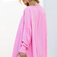 Solid Color Exposed European And American Loose Long-sleeved Sweater