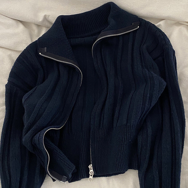 Personalized Trend Solid Color Basic Double Head Top