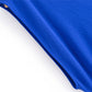 Blue Asymmetric Buckle Shoulder Sleeveless Suspender Dress