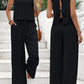 Women's Clothing Sleeveless Vest Casual Trousers Suit