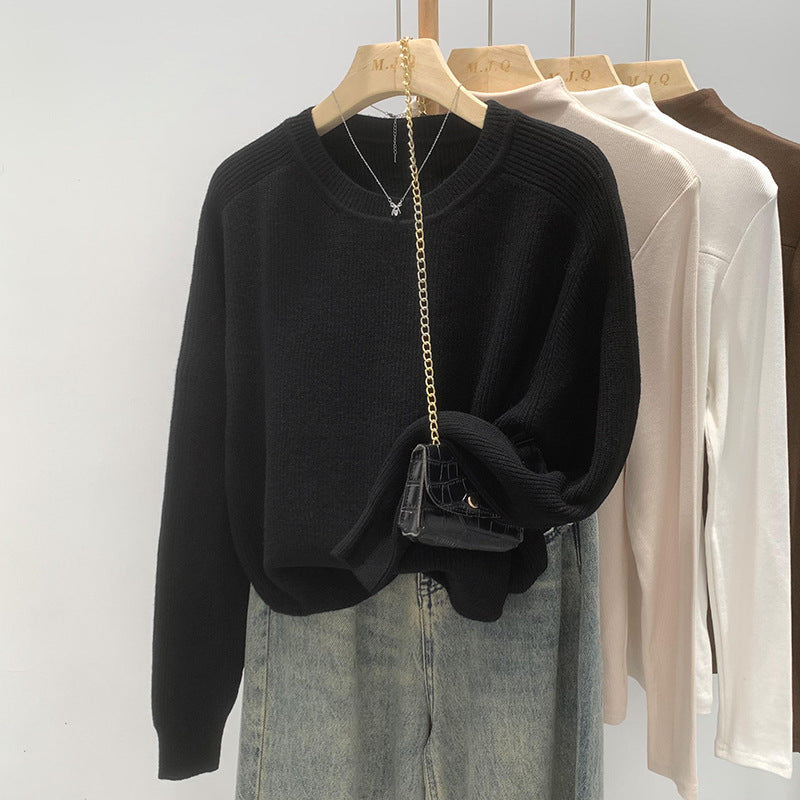 Simple Casual All-match Sweater Top