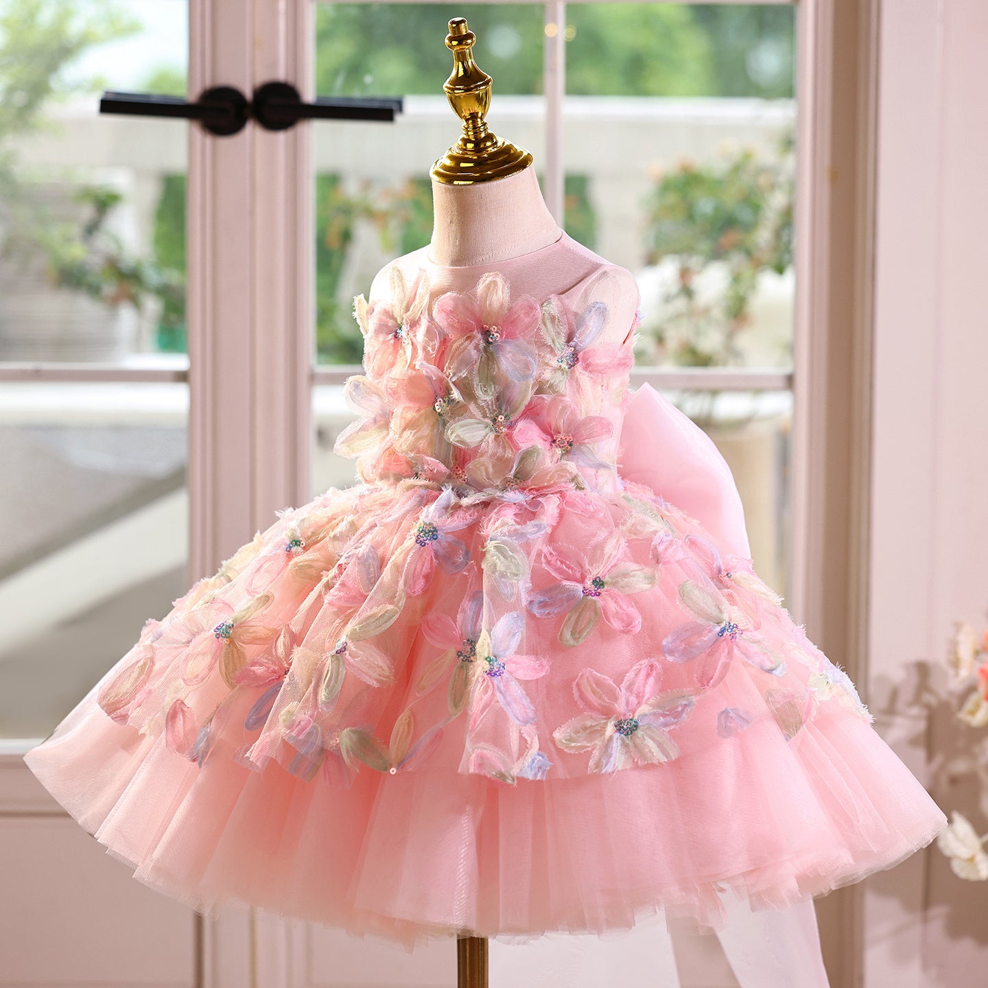 Children's Light Luxury Minority High-end Flower Girl Wedding Dress
