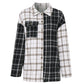 Women's Lapel Plaid Long Sleeve Cardigan Loose Shirt