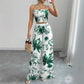 Womens Slim-Fit Fashionable Jumpsuit With Straps And Print For Casual Wear