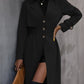 Long Waist Cotton Fashion Jacket Long Sleeve Trench Coat