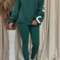 Women's Fashion Printed Thickening Long-sleeve Suit