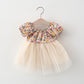 Infant Fashion Floral Dress Short Sleeve