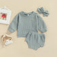 Infant Spring And Summer T-shirt Shorts Solid Color Suit