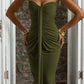 Women's European And American-style Sexy Pleated Tube Dress