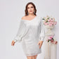 Party Dress European And American Off-the-shoulder Dress