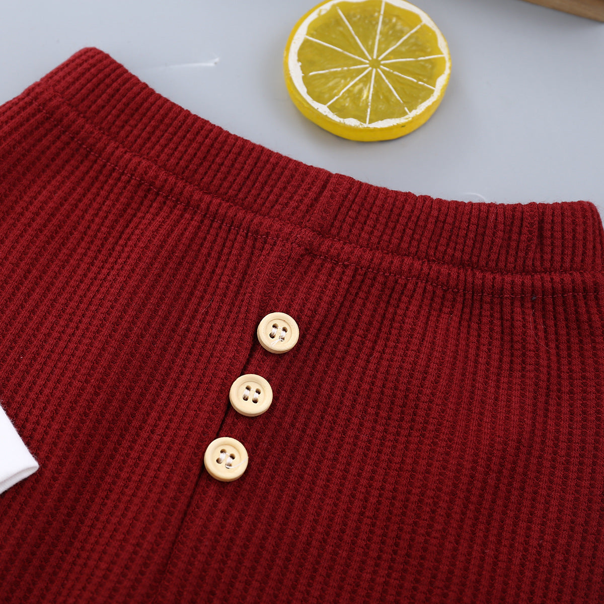 Girls' Long-sleeved Top And Trousers Two-piece Suit