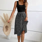 Elegant Contrast Color Sleeveless Dress