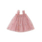Butterfly Embroidery Mesh Girls' Braces Skirt