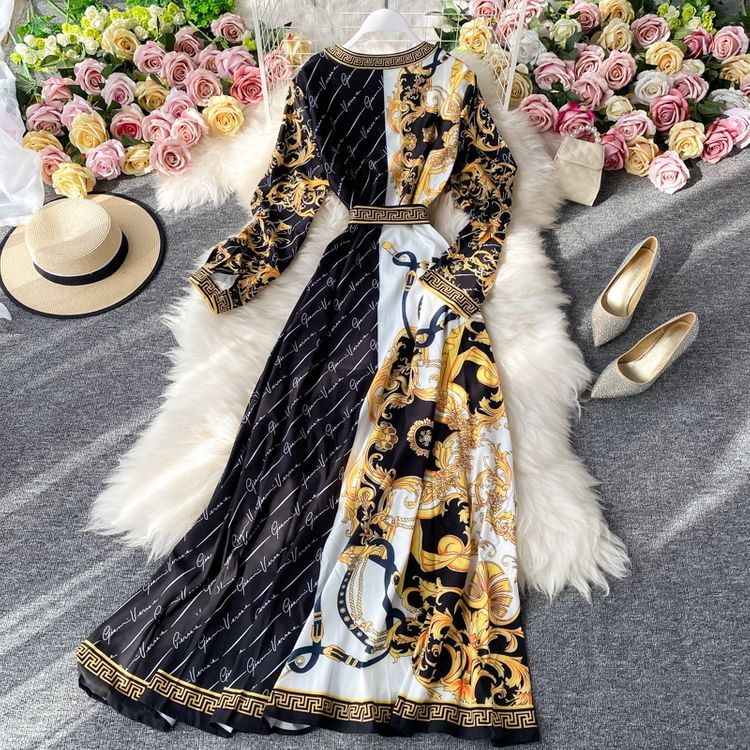French Mori Style V-neck Dress Fashion Big Swing