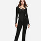 Solid Color Homewear Pajamas Suit