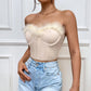 Women's Clothing Short Stitching Feather Coat