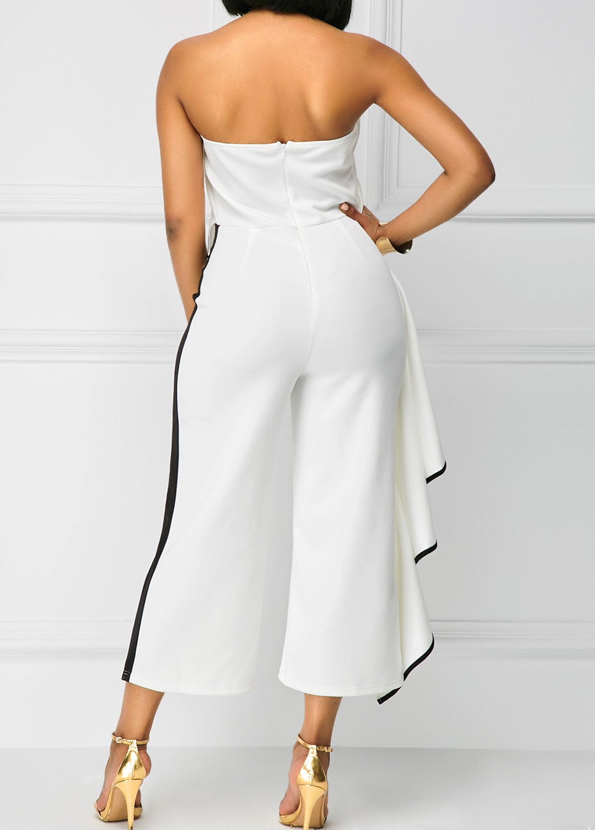 Pantalon large à une épaule