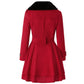Women's Clothing Slim-fit Mid-length Woolen Coat Double-breasted Padded Coat