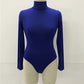 Combinaison slim à manches longues et col haut pour femme, 12 couleurs, la plus vendue, pour l'hiver 