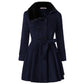 Women's Clothing Slim-fit Mid-length Woolen Coat Double-breasted Padded Coat