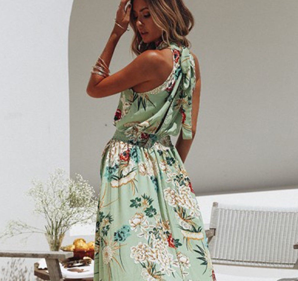 Robe de plage tendance européenne eBay AliExpress robe explosion robe style bohème