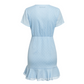 Pleated tie dress