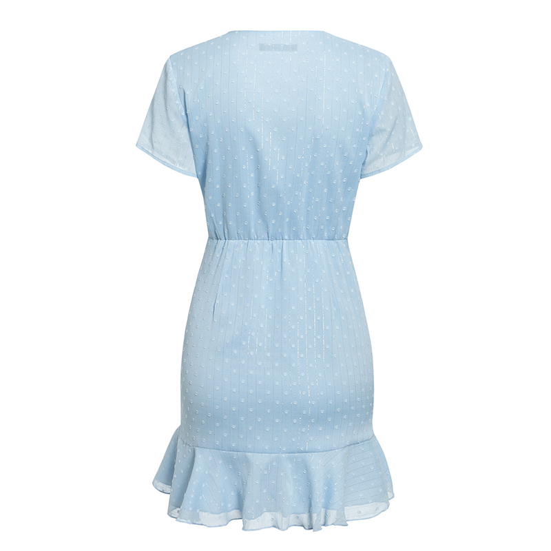 Pleated tie dress