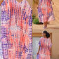 Rayon Tie-dyed Beach Long Dress Sun Protection Shirt