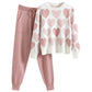 Preppy Outfit With Heart-shaped Beaded Accents
