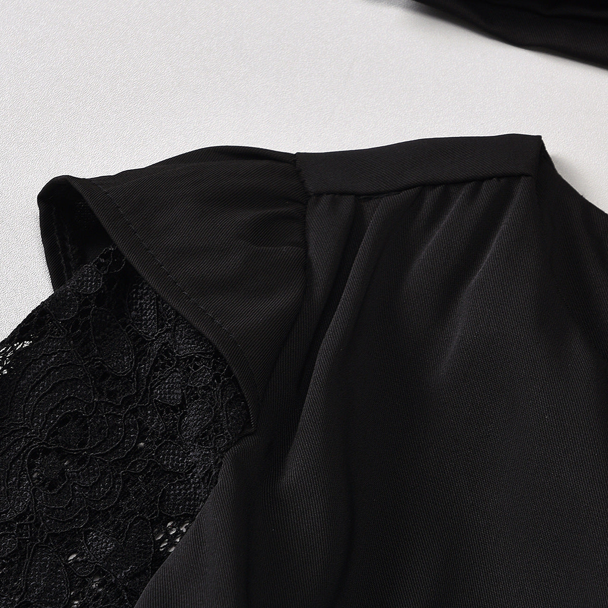 Ensemble deux pièces pour fille, col rond, couleur unie, fermeture éclair, manches longues, bandeau, été 