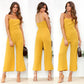 suspenders wrapped chest zipper jumpsuit women