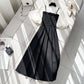 Bubble Sleeves Hepburn Little Black Lace Splice Dress