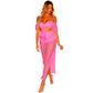 High split two-piece beachwear