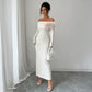 Women's Long-sleeved Sheath Dress