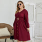 Robe élégante en coton pour femme grande taille 