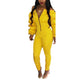 One word collar pile sleeves jumpsuit