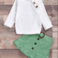 Pure cotton pit strip children's suit