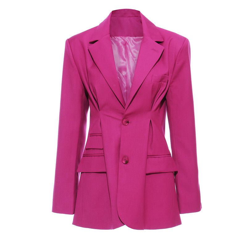 Waist fold casual suit