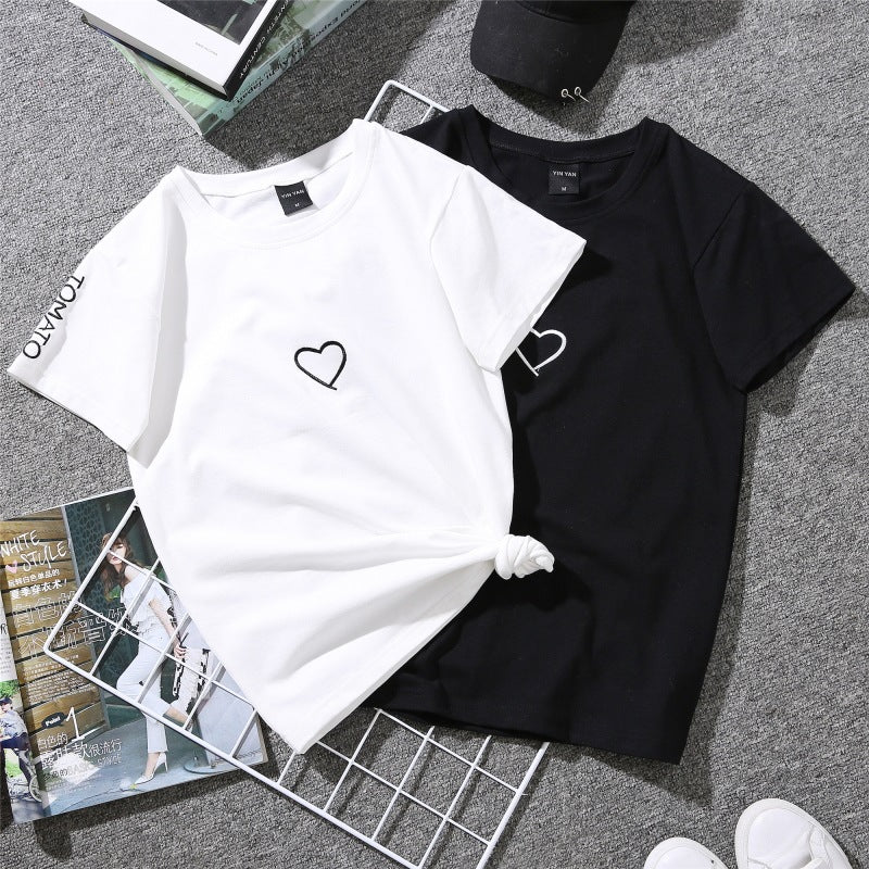 T-shirt style Hong Kong imprimé femme amour